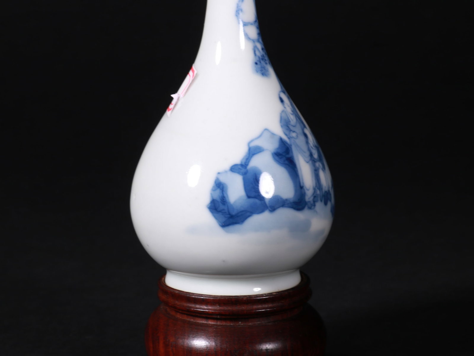 Blue and White Figure Vase - 4