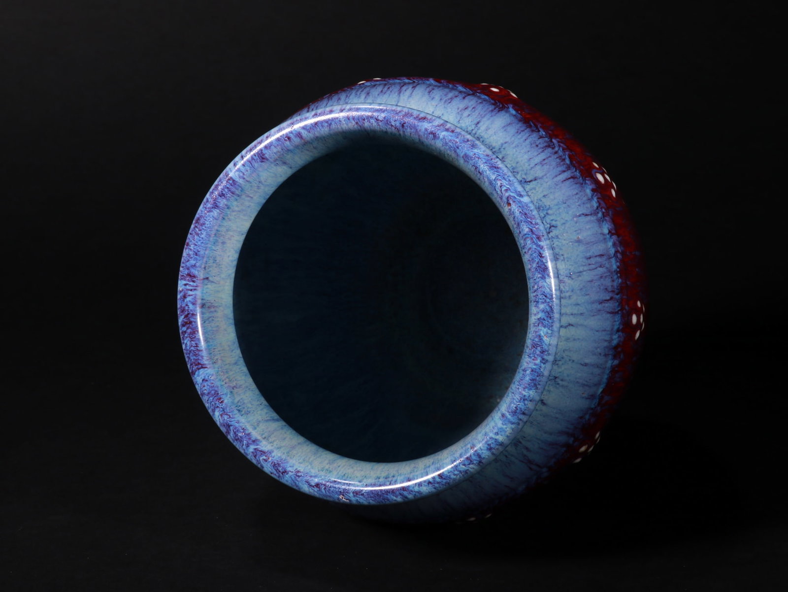 Glazed pottery cylinder - 10