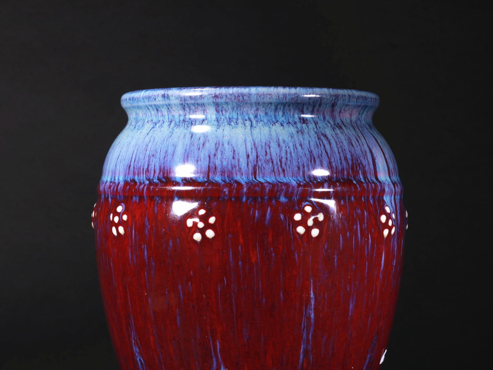 Glazed pottery cylinder - 2