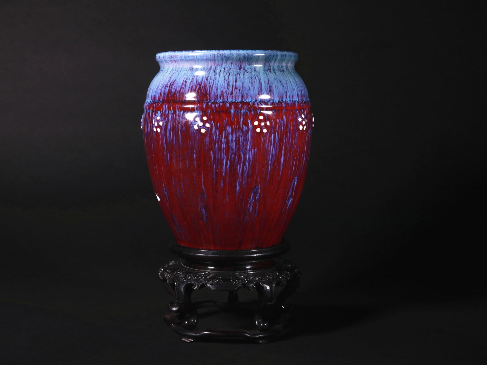 Glazed pottery cylinder - 3