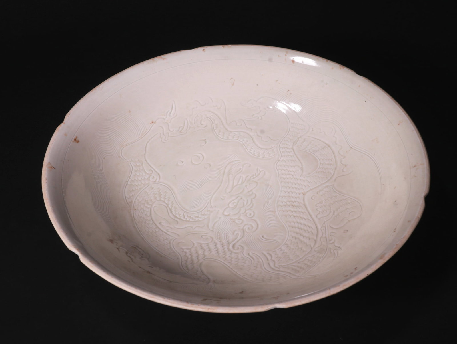 Ding Kiln Dragon Pattern Plate - 2