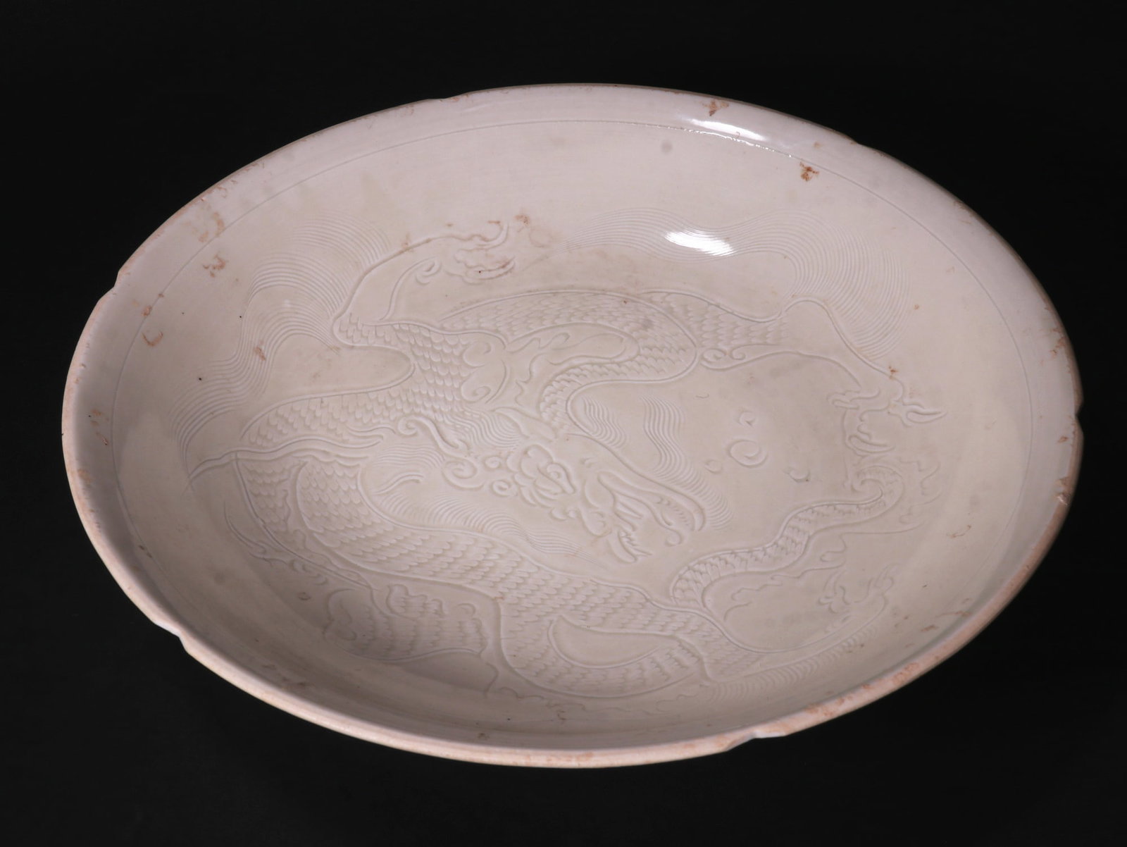 Ding Kiln Dragon Pattern Plate - 4