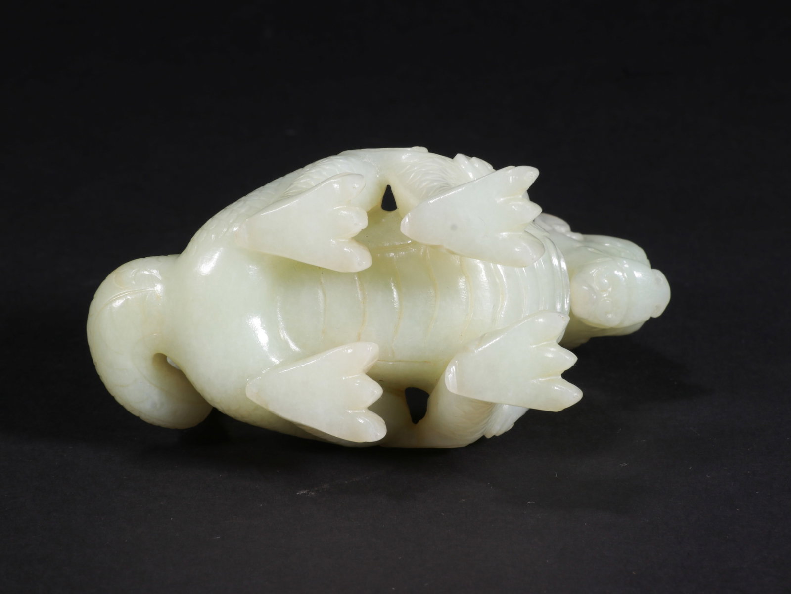 White Jade Dragon-shaped Decorative Piece - 6