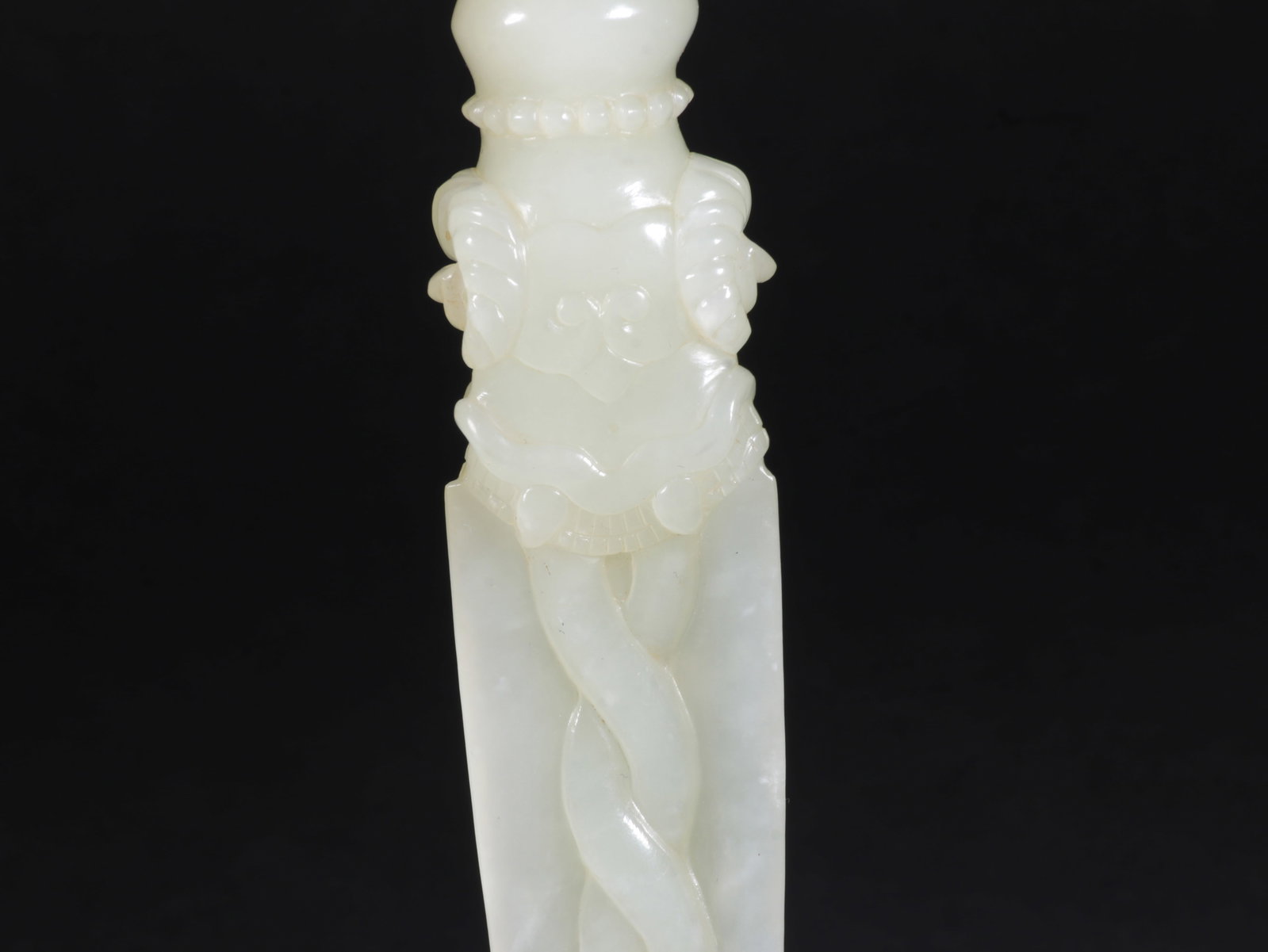 White Jade Vajra Staff - 12