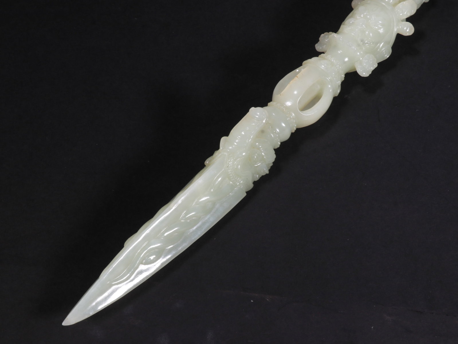 White Jade Vajra Staff - 3