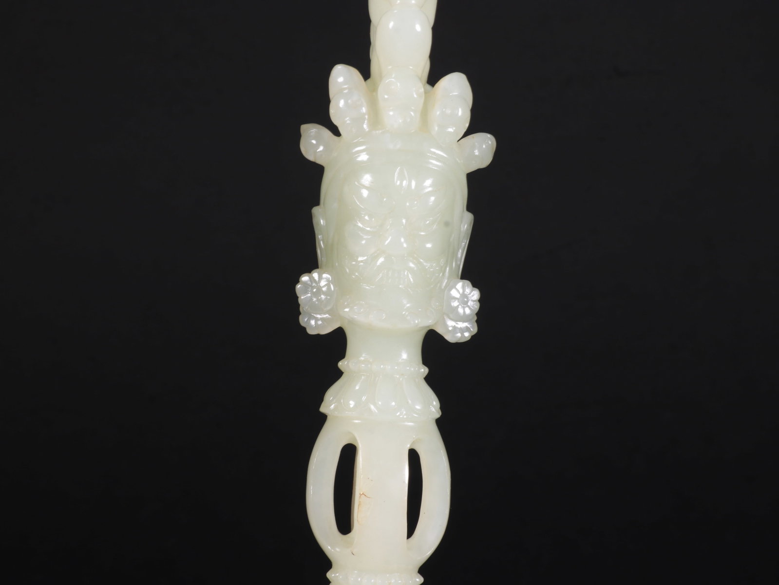 White Jade Vajra Staff - 5