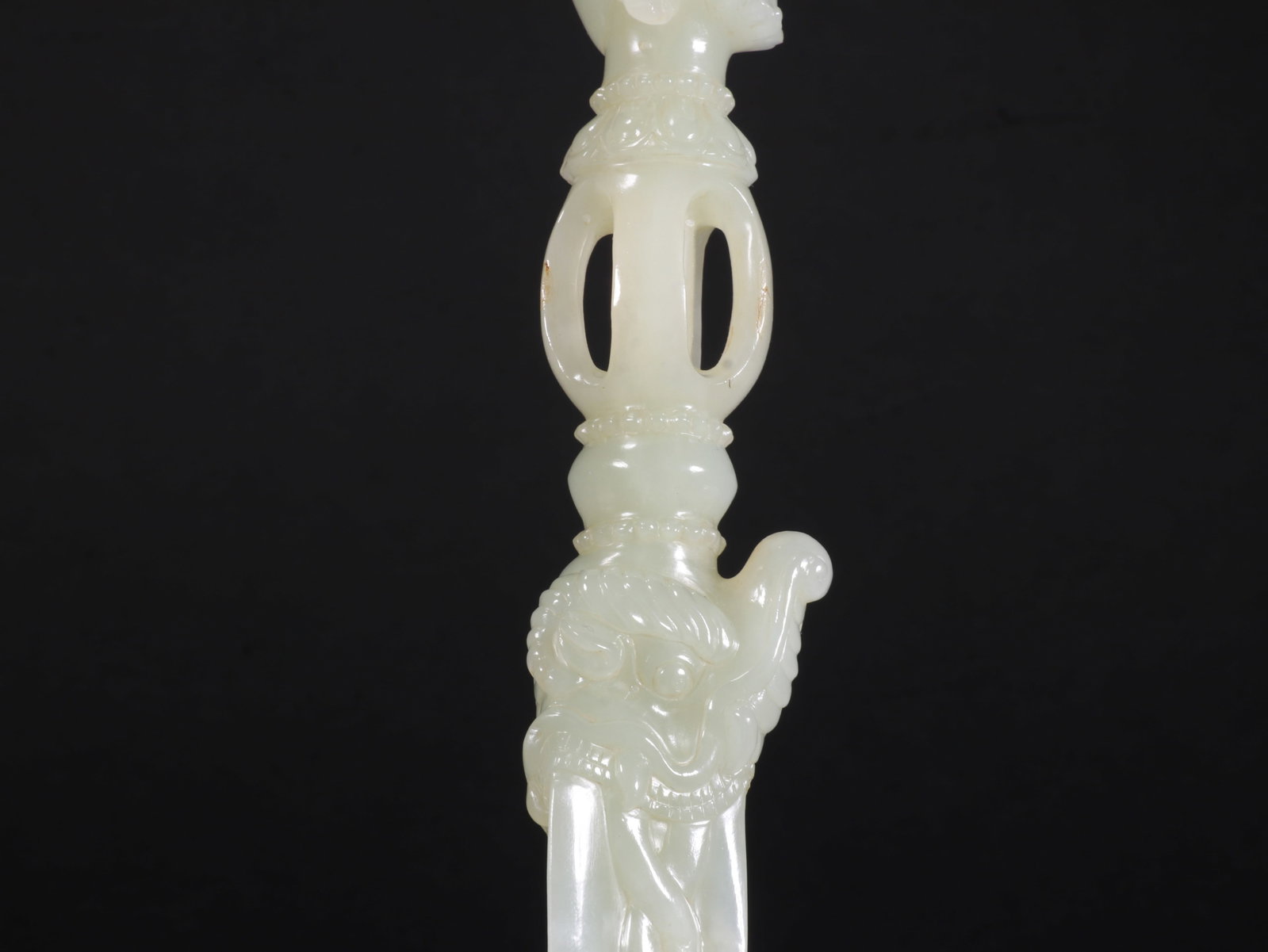 White Jade Vajra Staff - 6