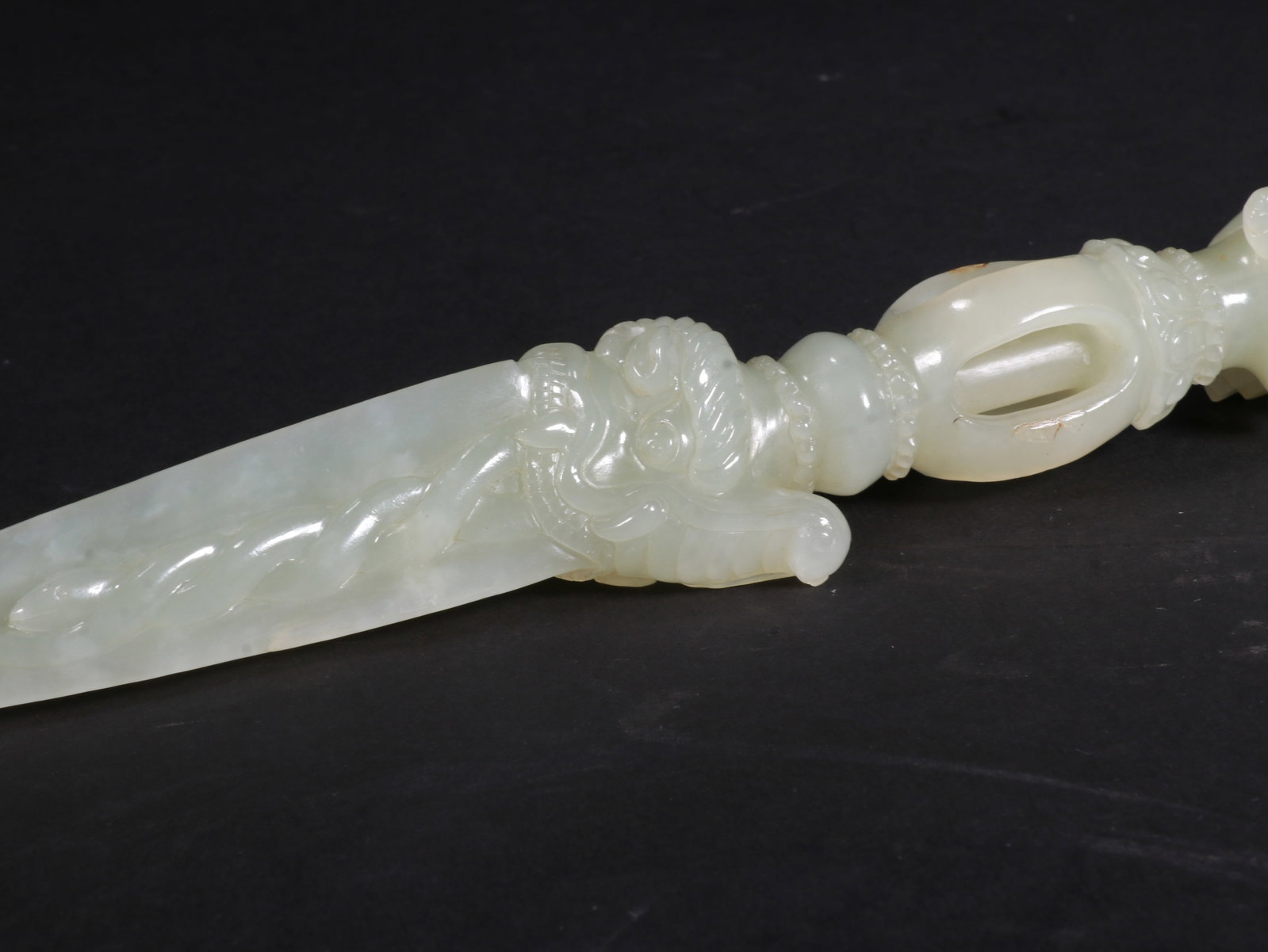 White Jade Vajra Staff - 7