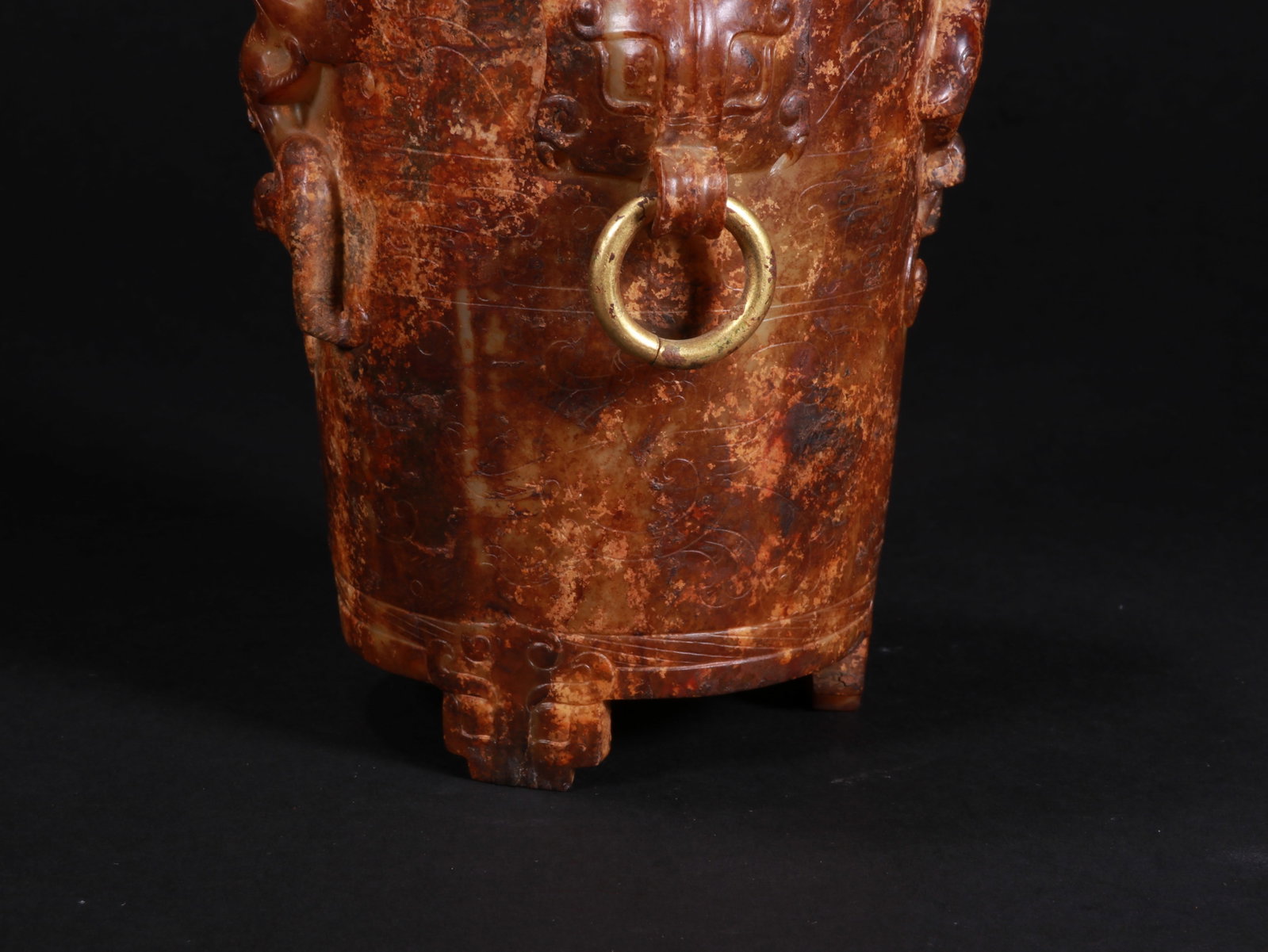 Beast-shaped jade cup - 5