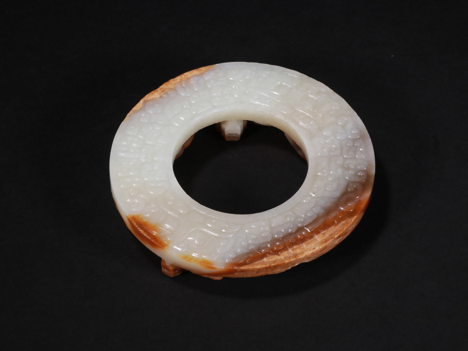 Dragon-pattern jade disc - 5