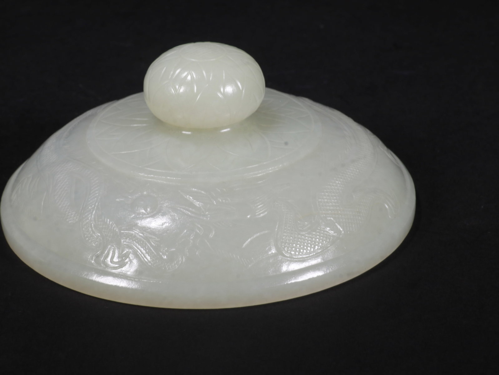 White Jade Beast Dragon Pattern Incense Burner - 11