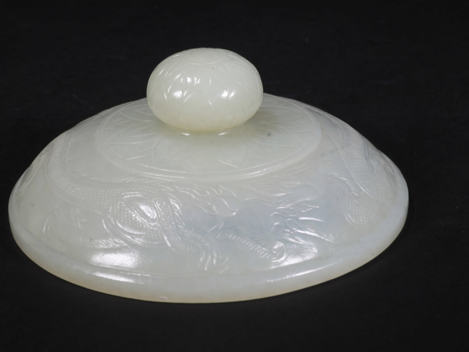 White Jade Beast Dragon Pattern Incense Burner - 12