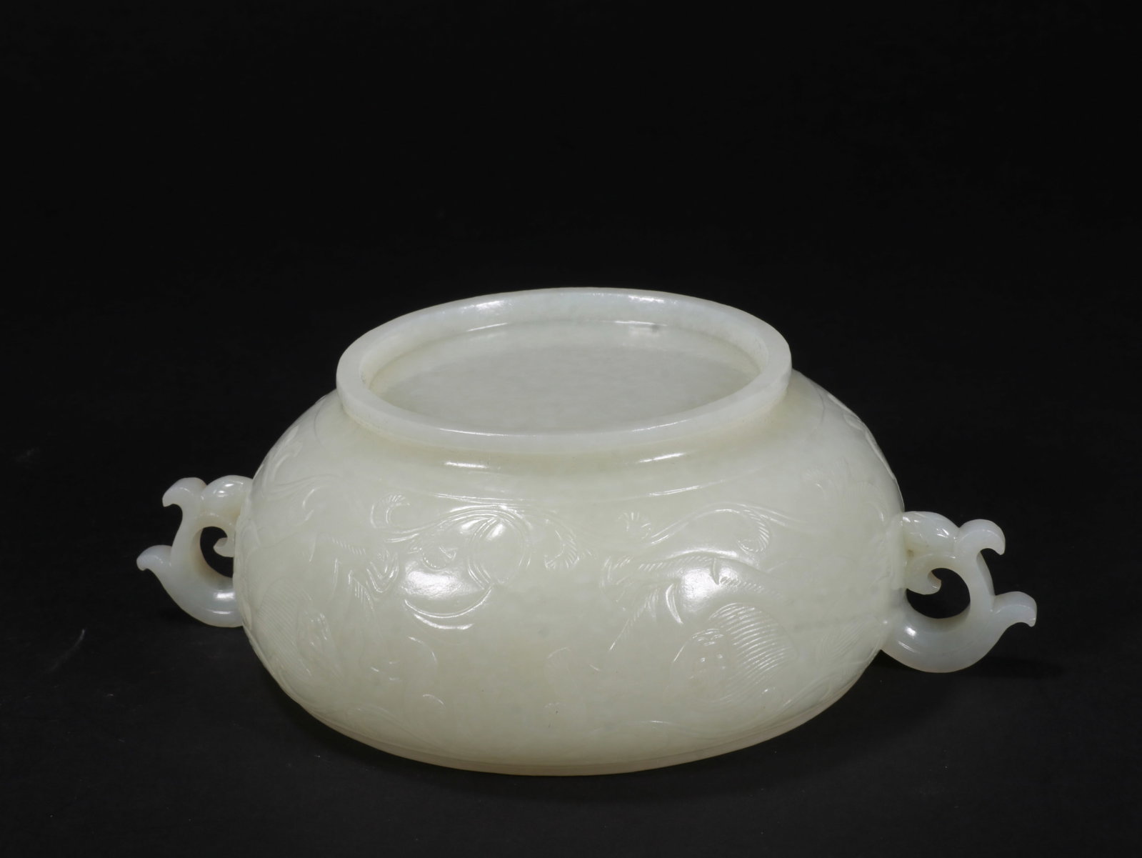White Jade Beast Dragon Pattern Incense Burner - 13