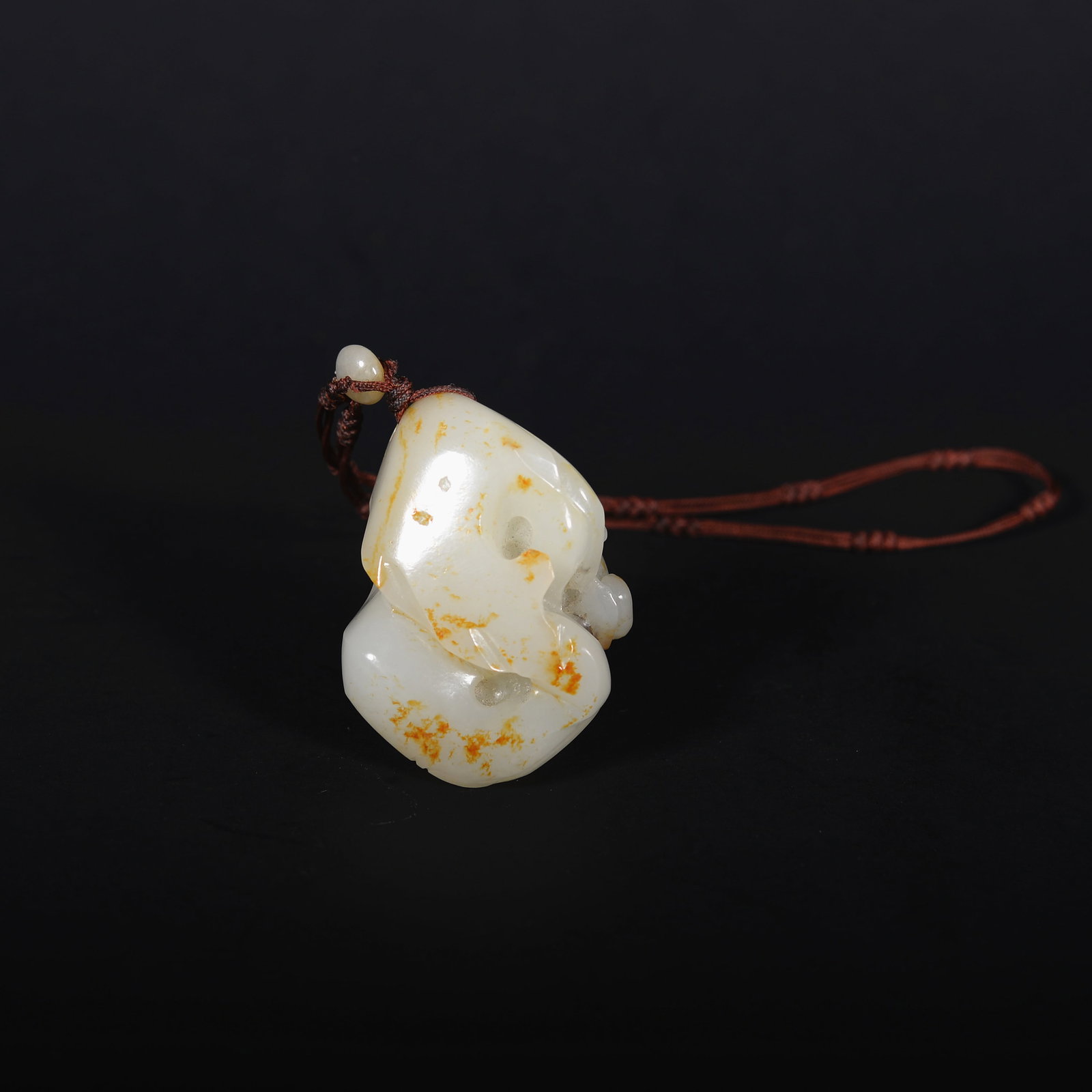 White jade frog-shaped pendant - 5