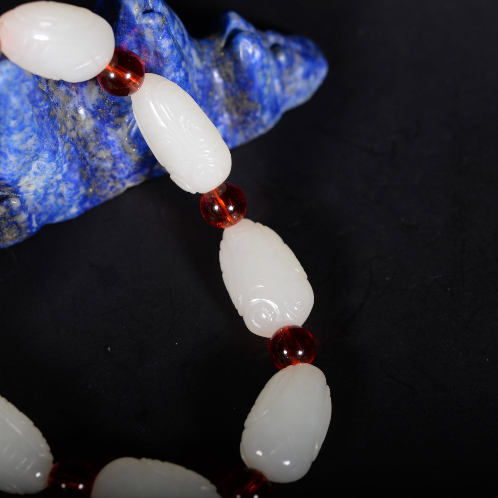 White Jade Cicada-shaped Bracelet - 2