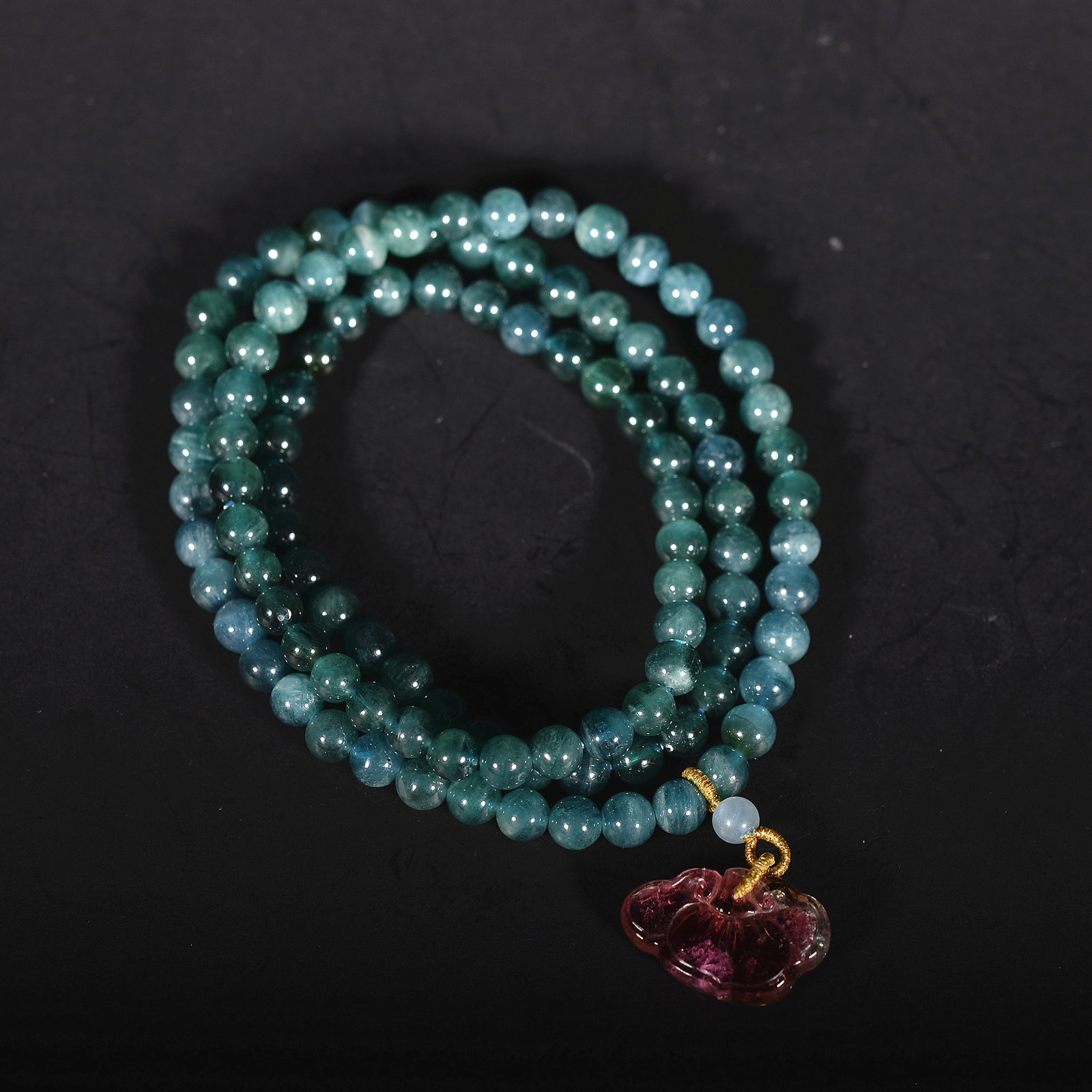 Blue tourmaline bracelet: 0.6CM
