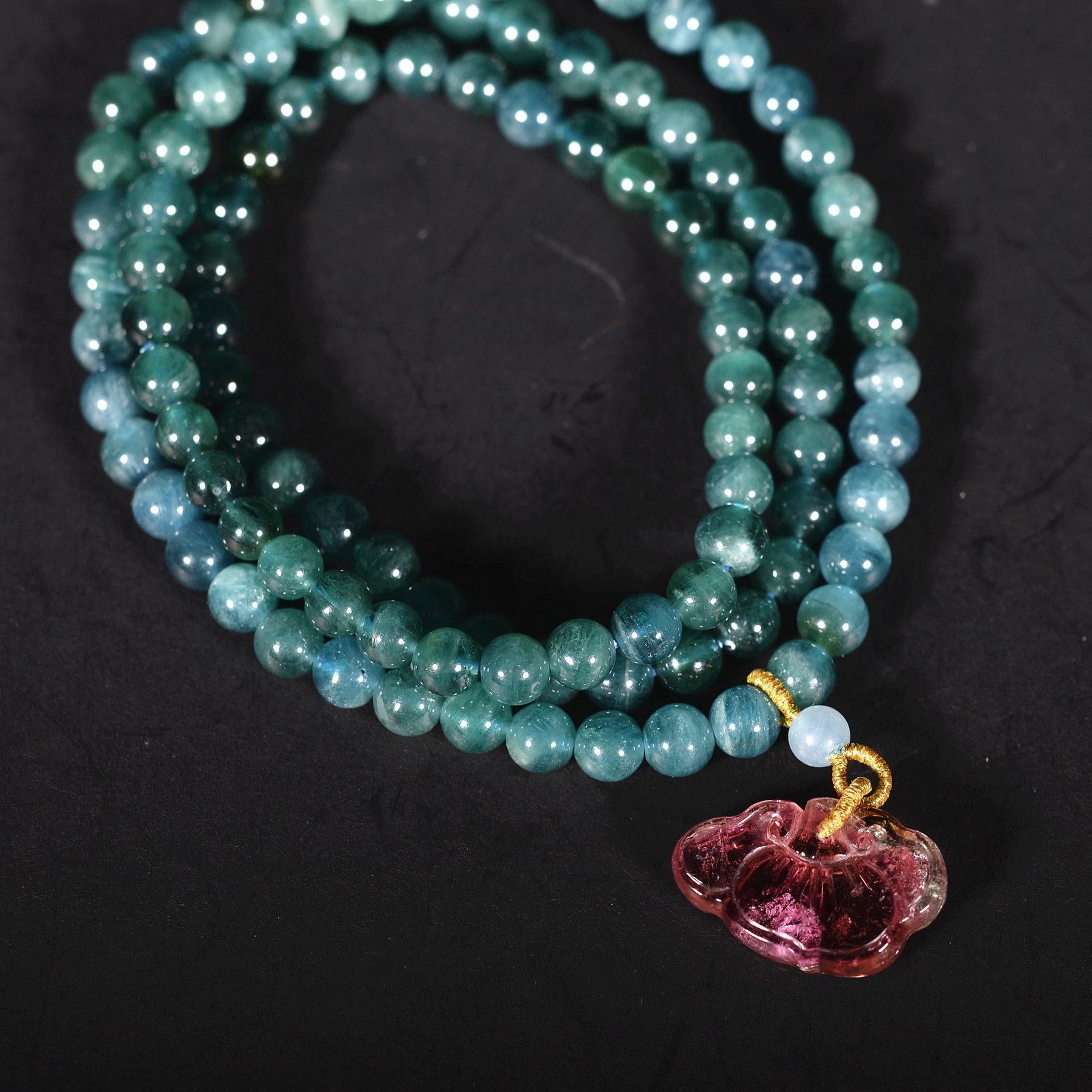 Blue tourmaline bracelet - 2