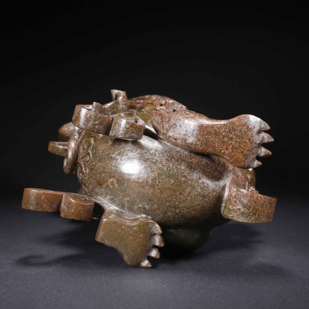 Jade beast-shaped wine cup - 9