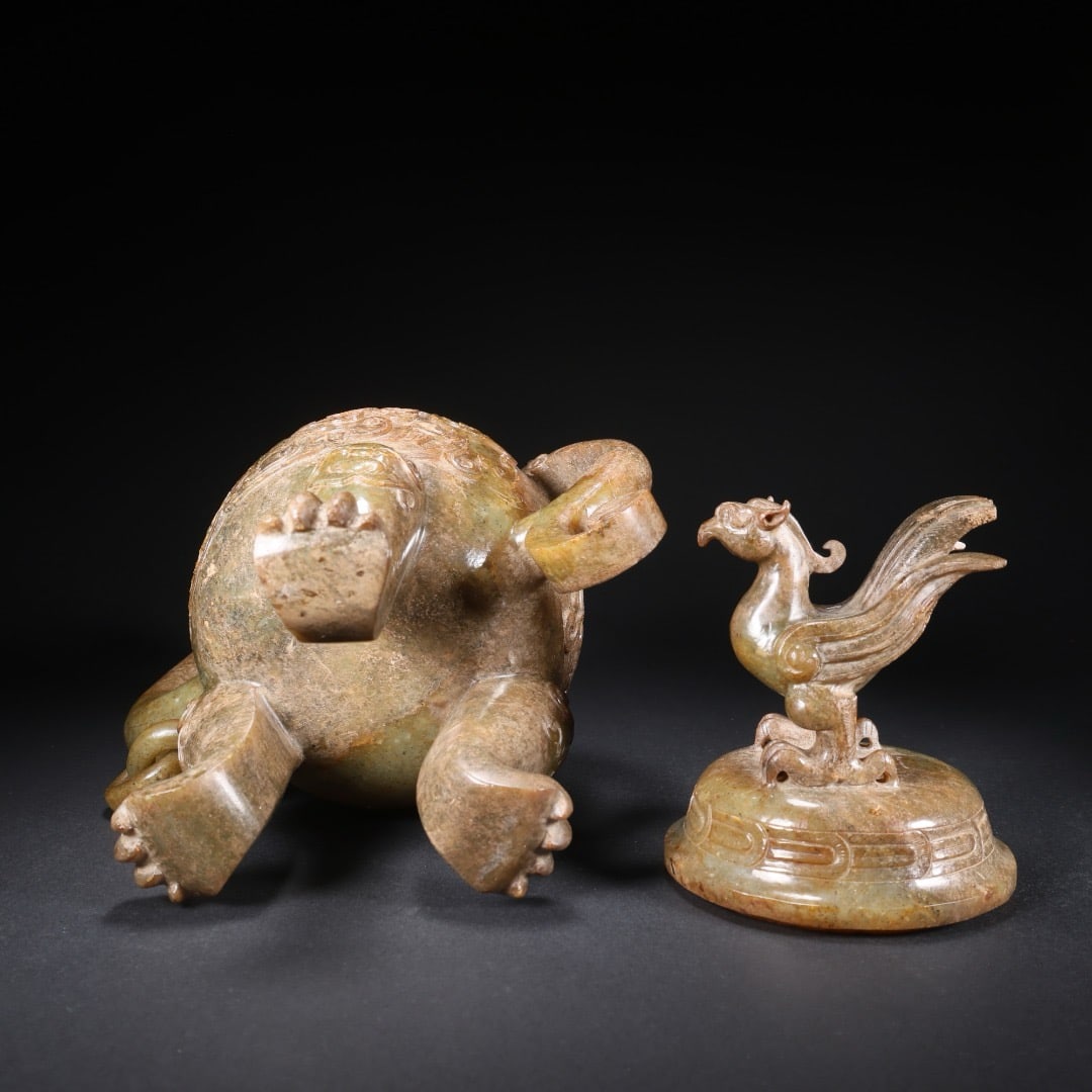 Jade beast-shaped incense burner - 9