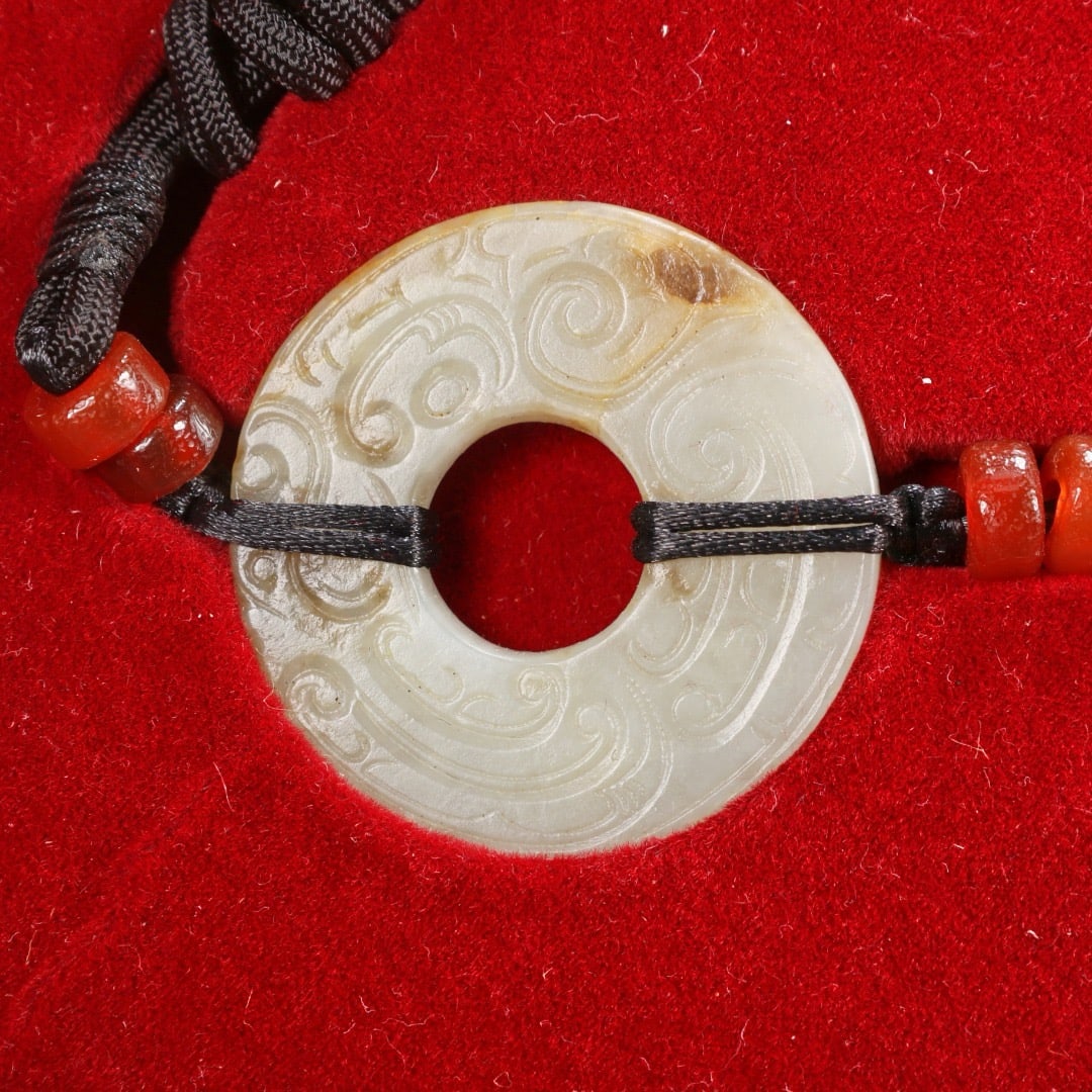A set of white jade pendants - 2