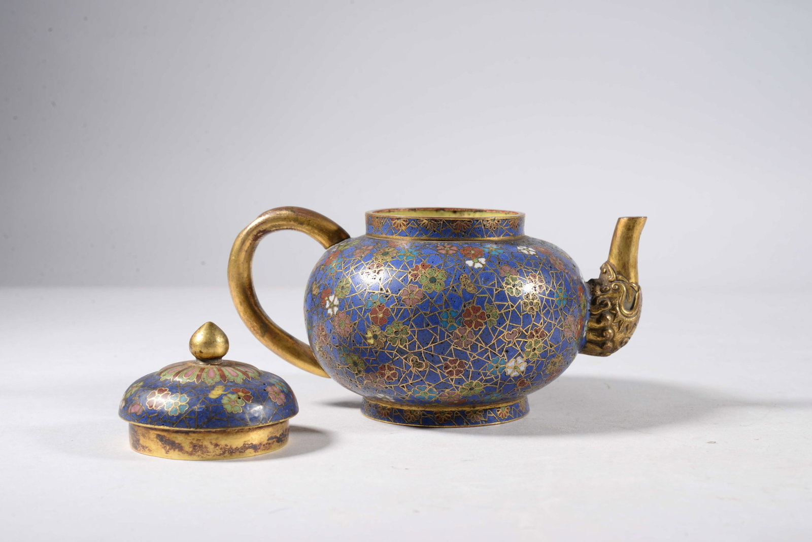 Bronze Inlaid Enamel Pot - 3
