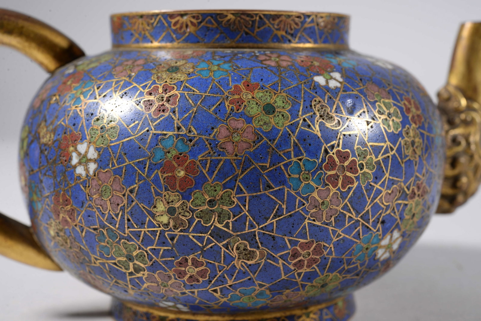 Bronze Inlaid Enamel Pot - 5