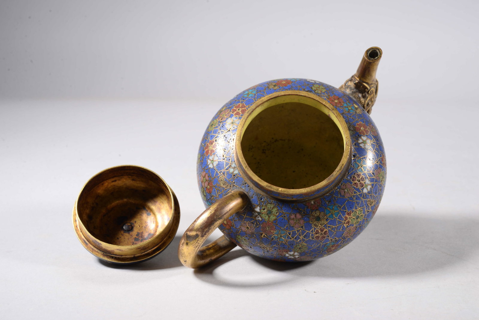Bronze Inlaid Enamel Pot - 6