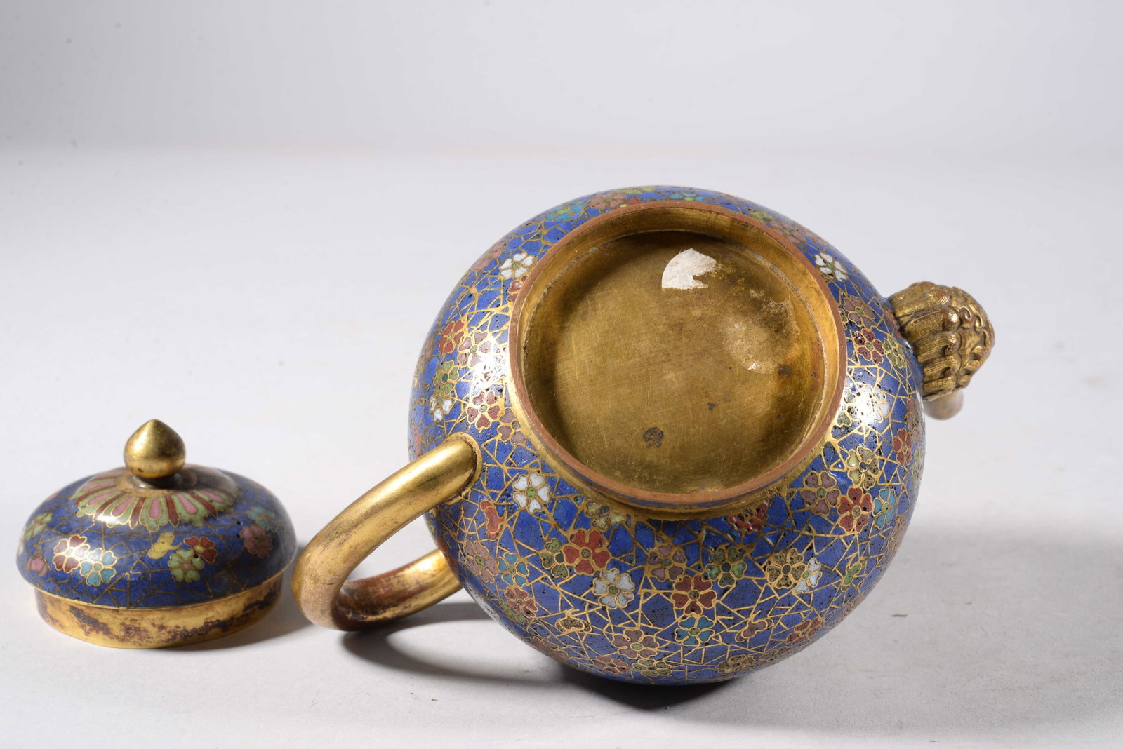 Bronze Inlaid Enamel Pot - 7