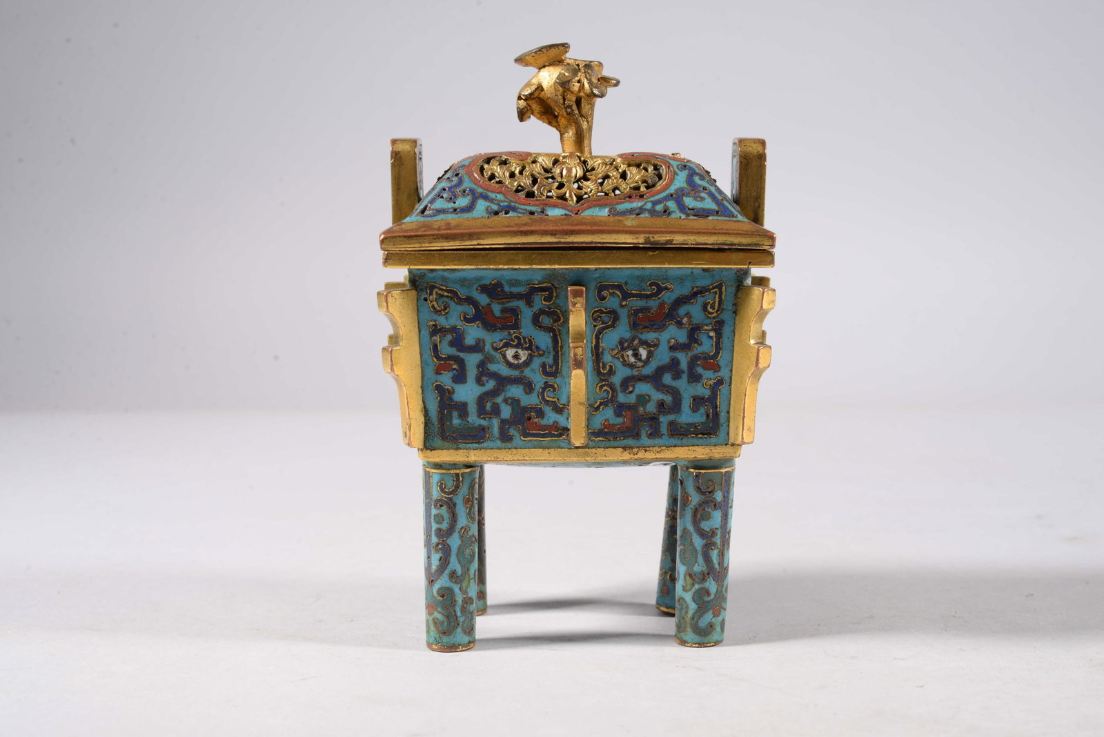 Bronze gilt dragon-pattern incense burner (1 of 7)
