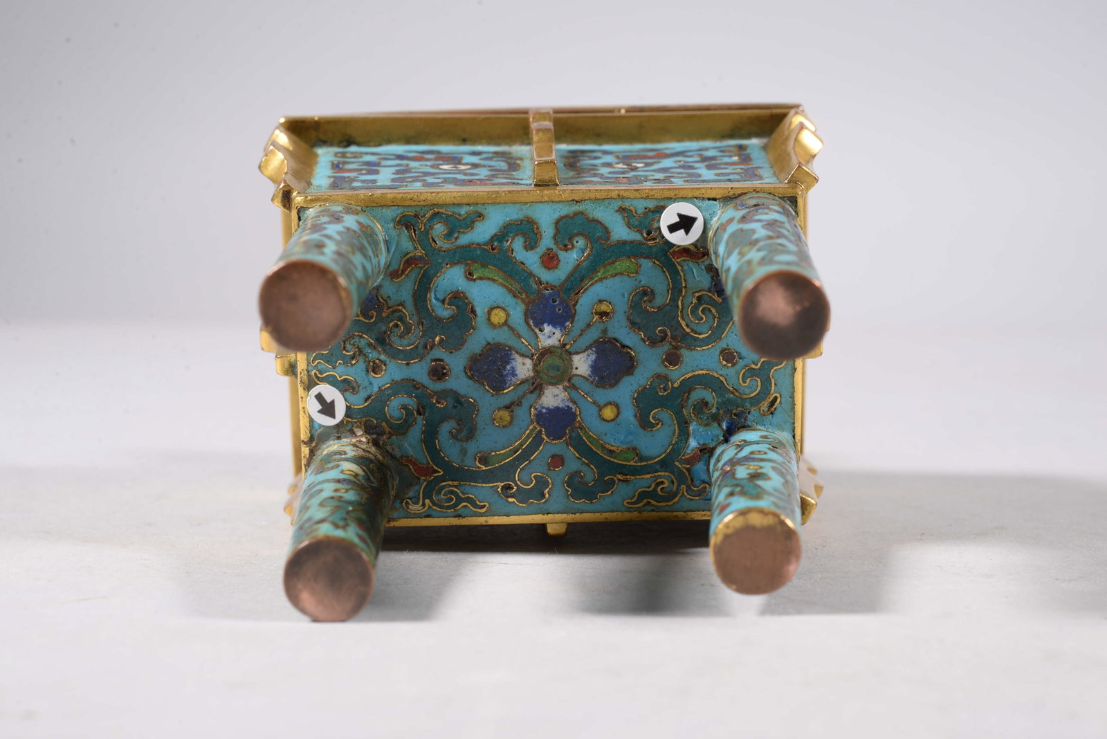 Bronze gilt dragon-pattern incense burner - 7