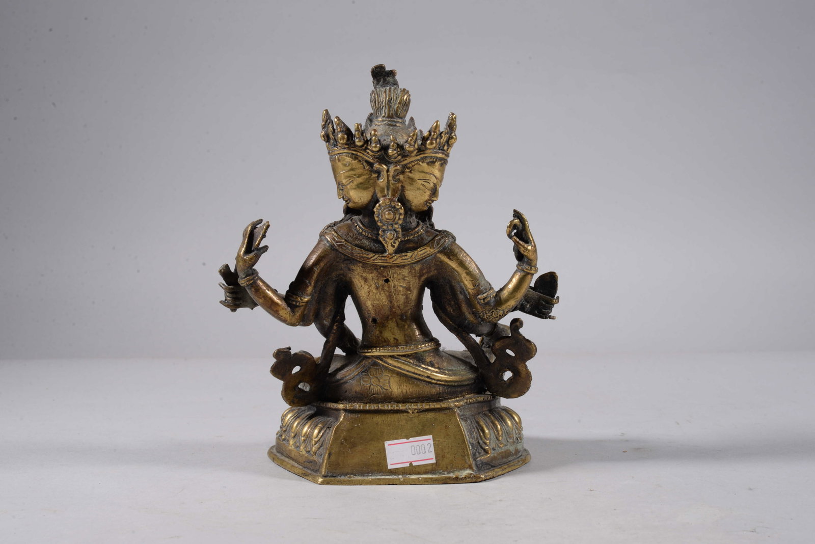 Bronze gilt Buddha statue - 3