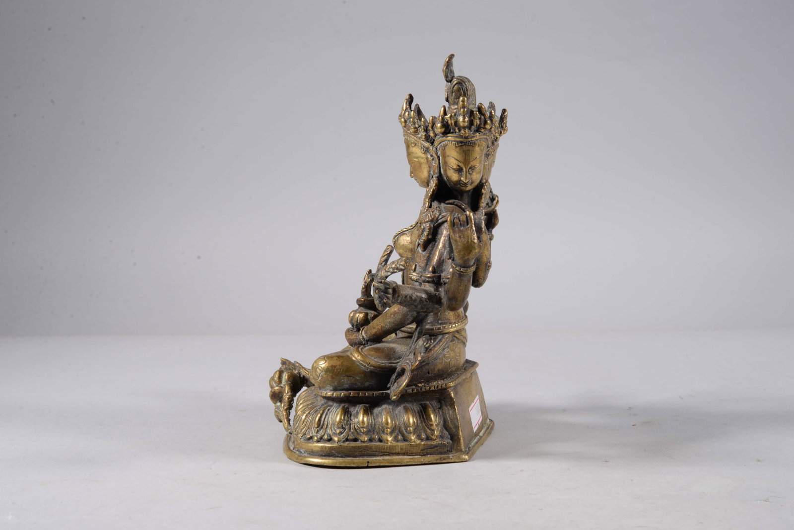 Bronze gilt Buddha statue - 4