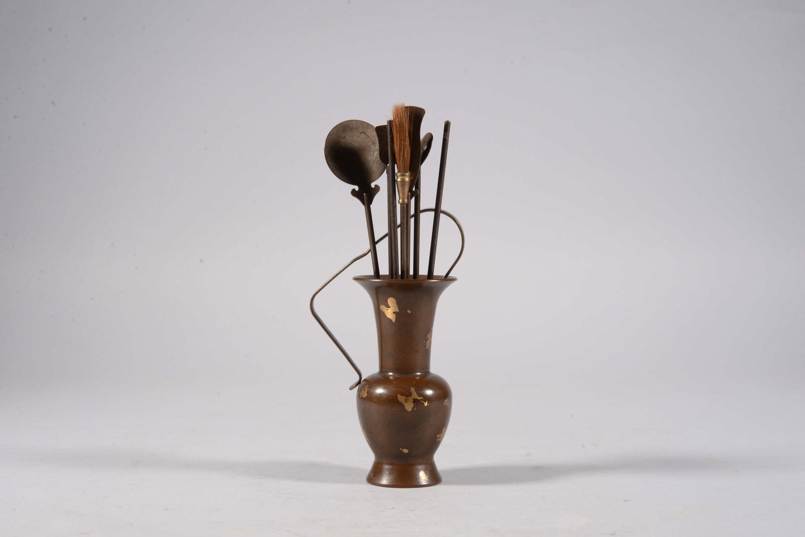 A set of copper tableware: 10.3cm*5.2cm