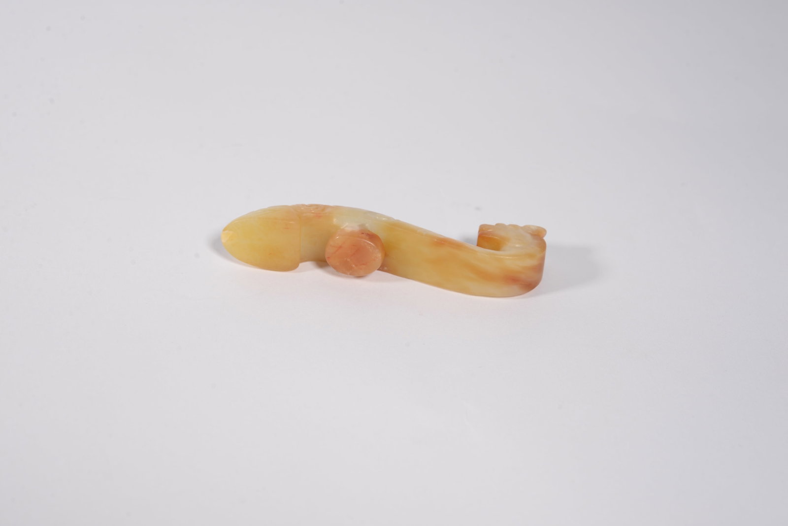 White Jade Dragon-shaped Hook - 4