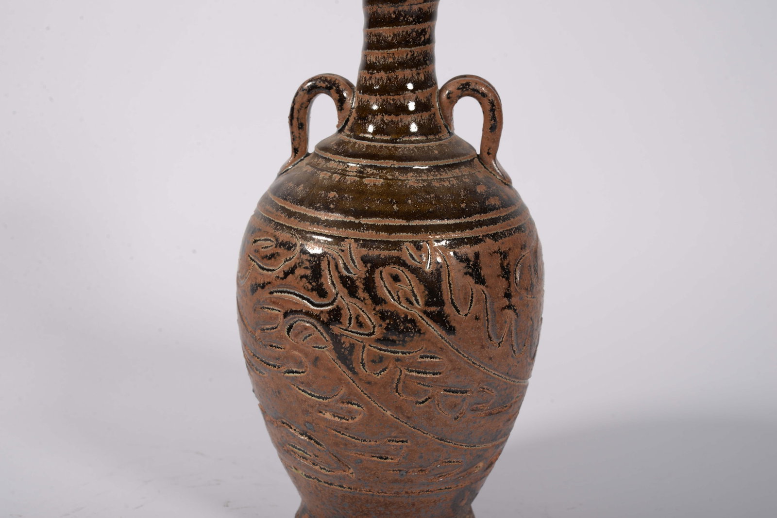 Glazed pottery bottle - 4