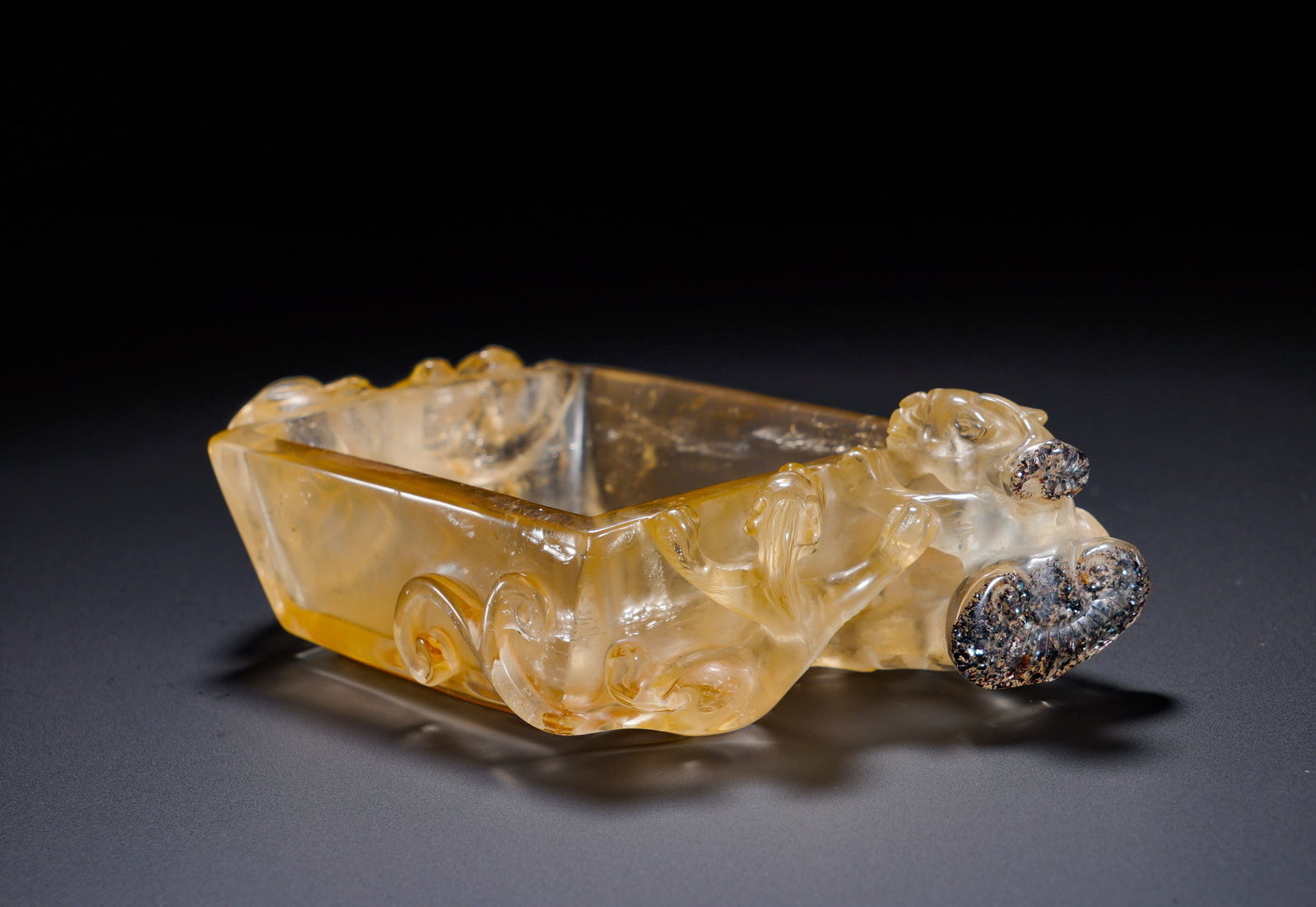 QING DYNASTY CRYSTAL PEN WASHERS
