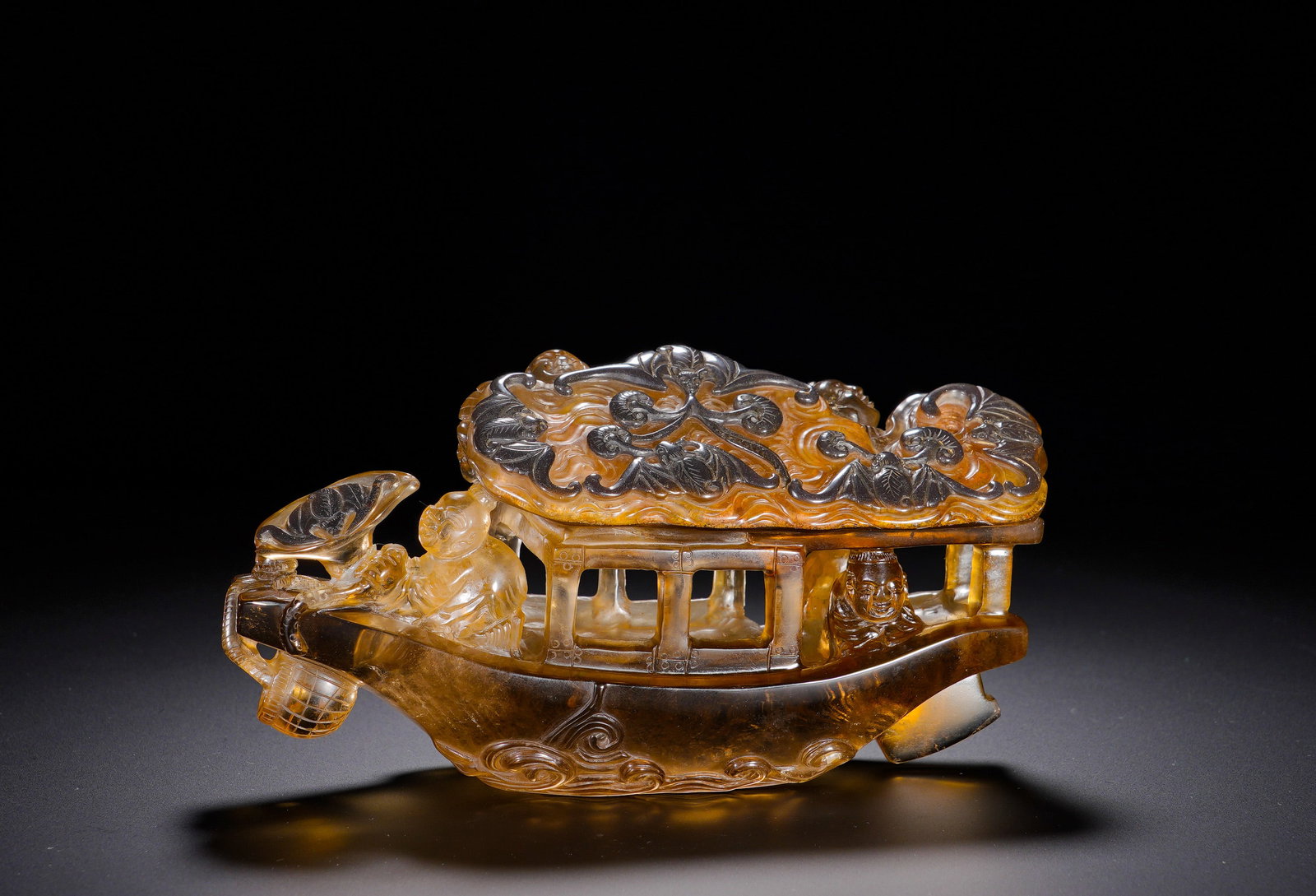 QING DYNASTY CRYSTAL PEN WASHERS