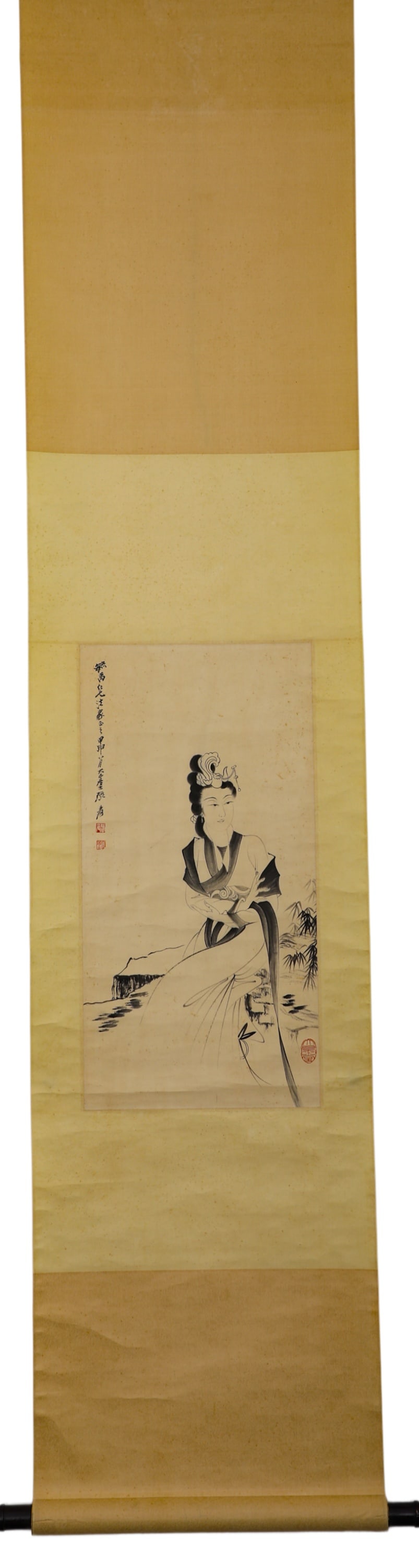 ZHANG DAQIAN'S PAPER-BASED INK-BRUSH LADY MIRROR HEART (1 of 10)