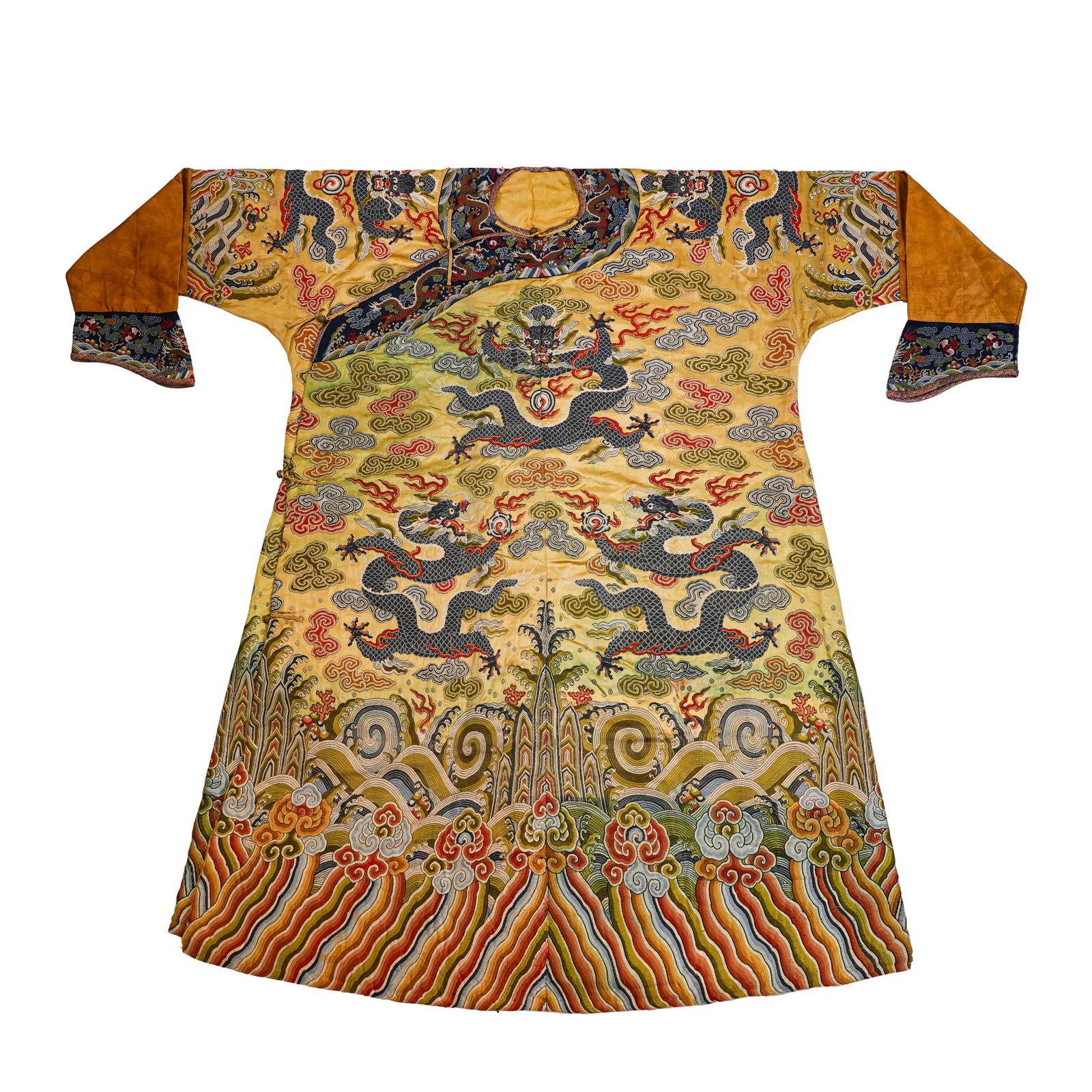 QING DYNASTY KESI DRAGON ROBE WITH NINE DRAGONS PATTERN (1 of 14)