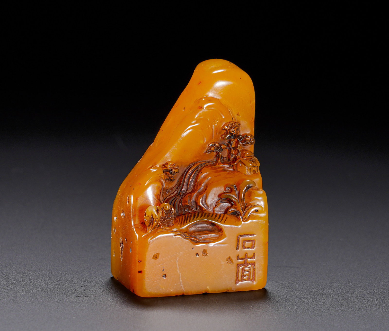 QING SHOUSHAN TIANHUANG SHAPED LANDSCAPE PAVILION SEAL (1 of 6)