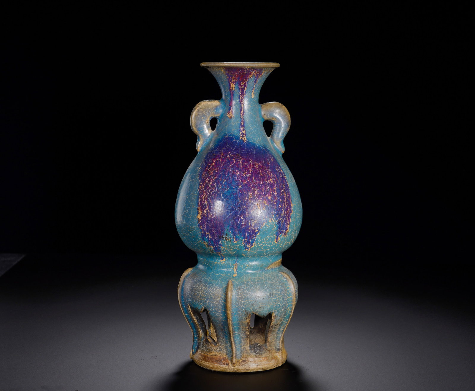 SONG DYNASTY JUN KILN GOURD VASE (1 of 13)