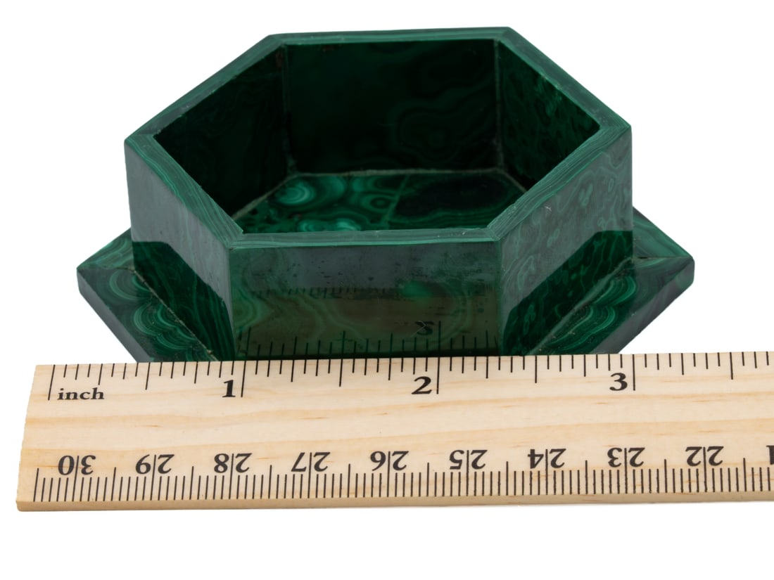 Malachite Hexagonal Keepsake Box - 5