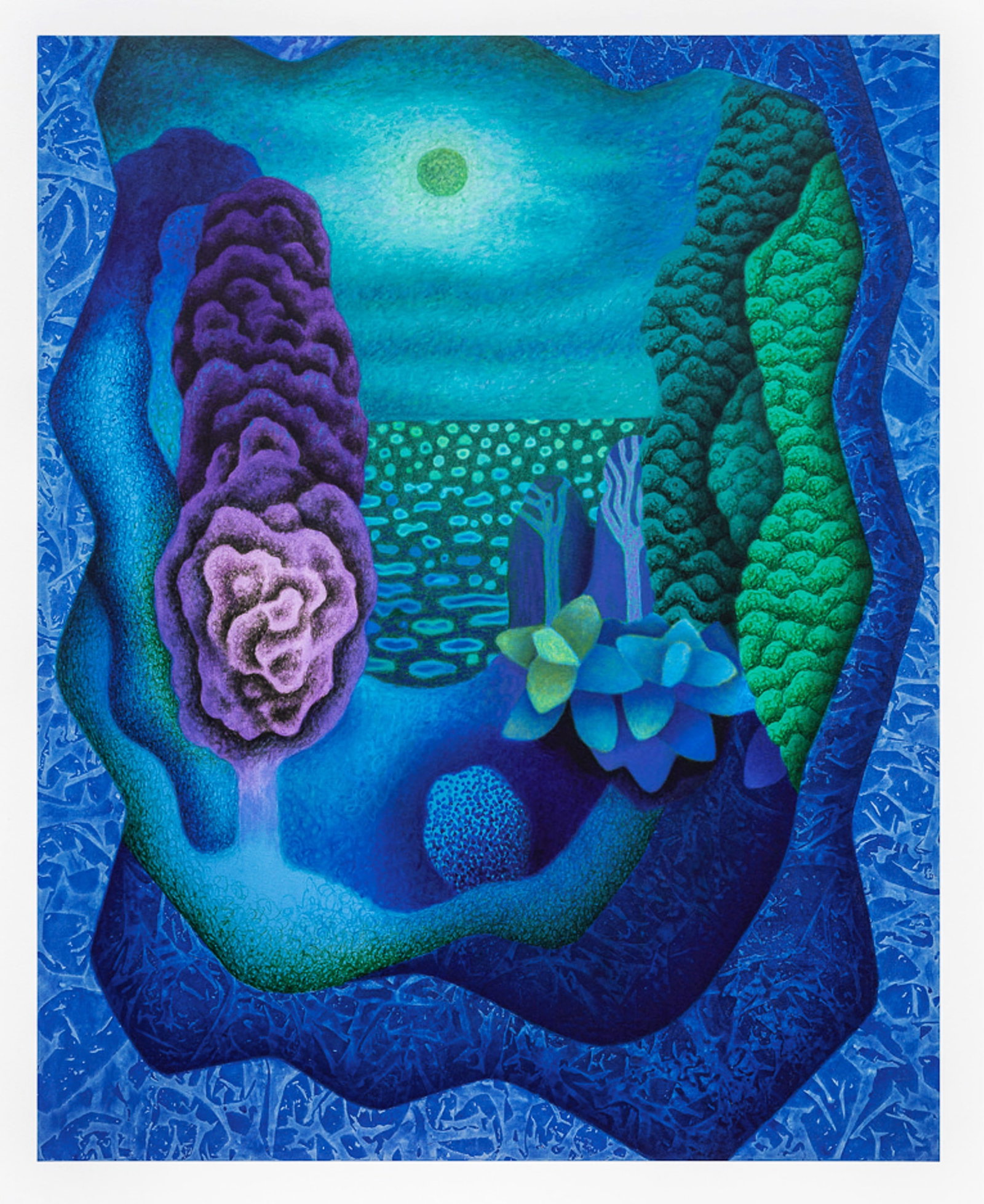 Amanda Baldwin, Bell Bay, 2023: Title: Bell Bay, 2023 Artist: Amanda Baldwin Year: 2023 Medium type: Print | UV pigment print with low relief varnish texture on 410gsm Somerset Tub Sized Radiant White paper Frame: Unframed