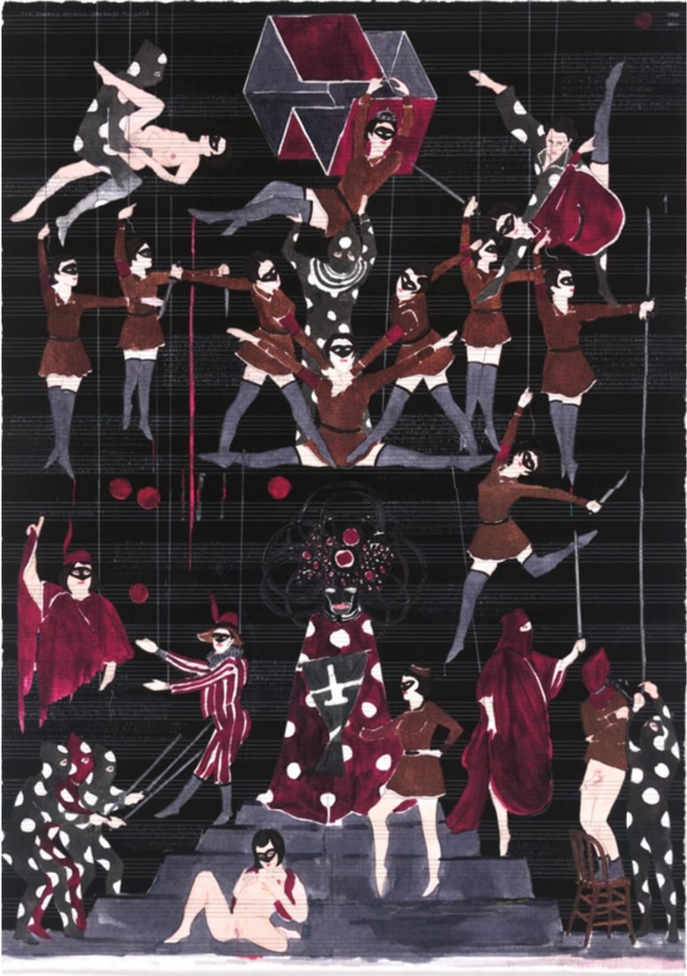 Marcel Dzama, Where All Harmonies Are Turned, 2011, Limited Edition Print (1 of 1)