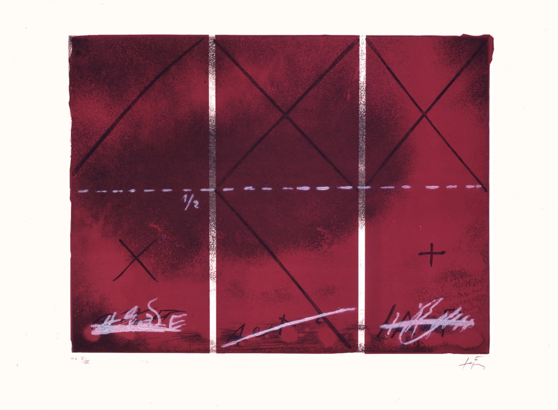 Antoni Tapies, Triptic, 1976, Limited Edition Print (1 of 1)