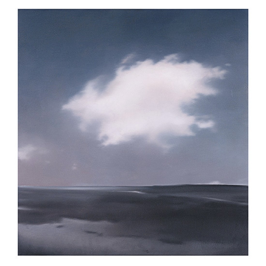 Gerhard Richter, Landschaft mit Wolke (1969), 2026: Title: Landschaft mit Wolke (1969), 2026 Artist: Gerhard Richter Year: 2026 Medium Type: Print | 5 color hybrid process print on 260g Rives handmade paper Frame: Unframed Certificate and Signature: Ac