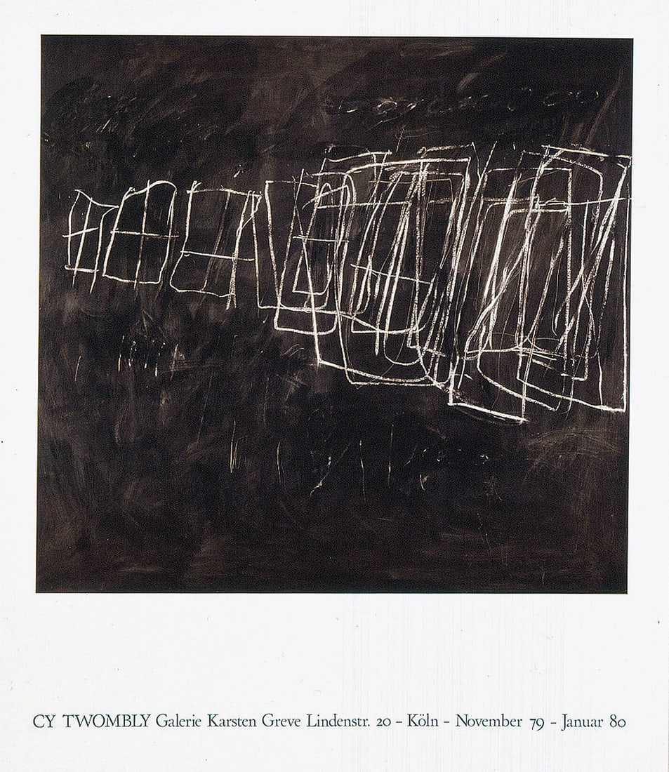 Cy Twombly, Exhibition Poster, 1980 (1 of 1)
