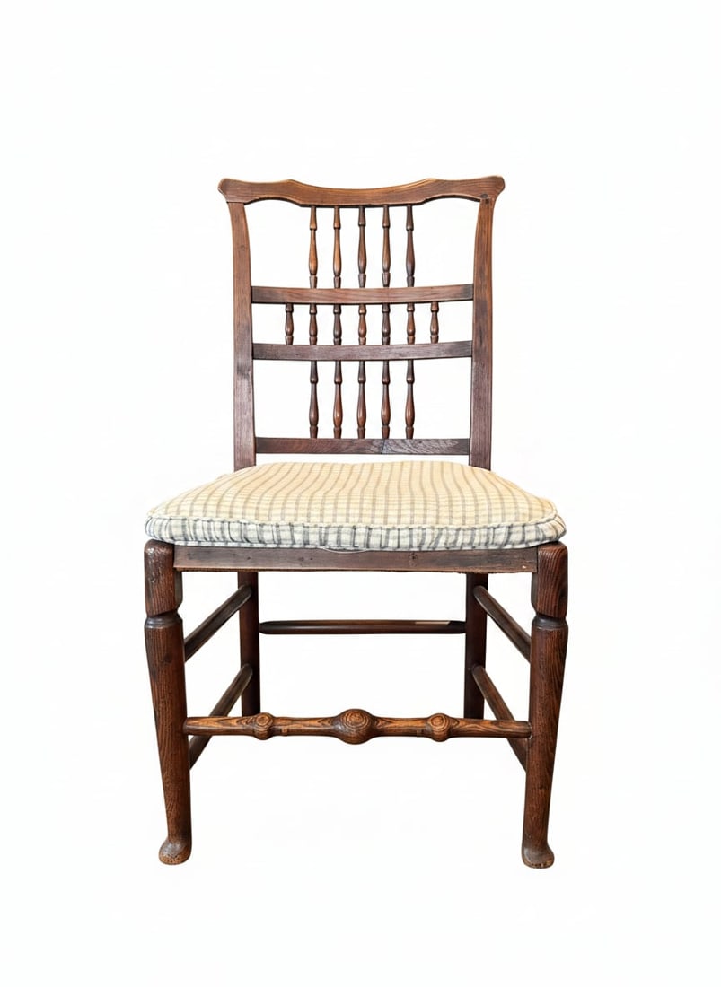 Six Edwardian Lancashire Rush-Seat Chairs (1 of 3)