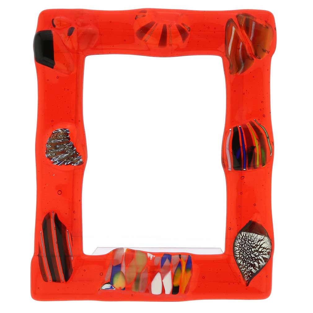 Murano Glass Photo Frame 3.5X5 Inch: This stylish Murano Glass photo frame offers a uniquely artistic way to display your precious photos. Handcrafted by the master artisans on the island of Murano in Italy, the frame features richly col