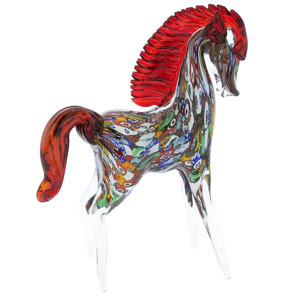 Murano Glass Millefiori Horse (1 of 7)